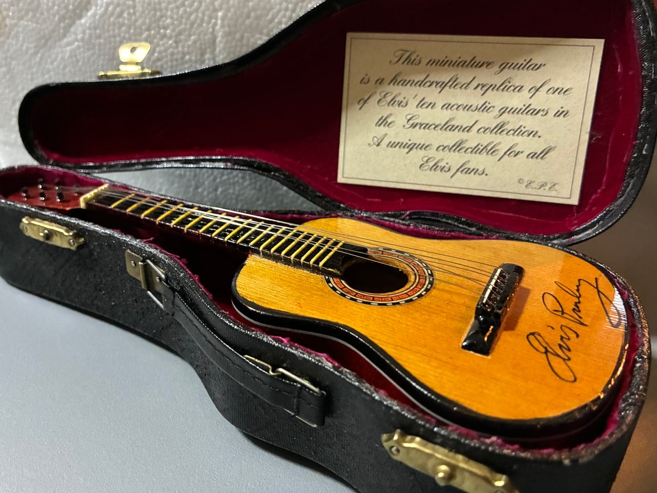 Elvis Presley Graceland Collection Miniature Acoustic Guitar Replica