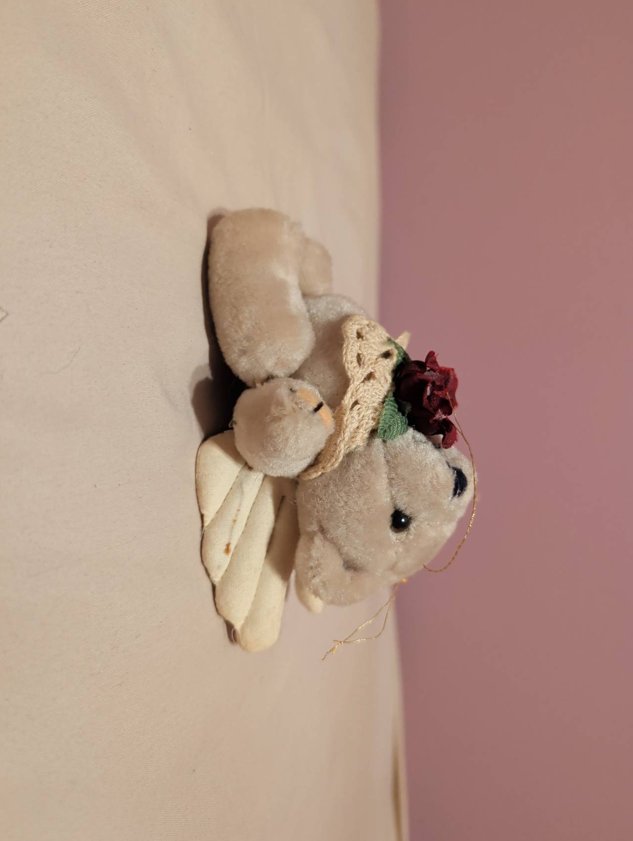 Russ Berrie Angel Bear Plush Ornament