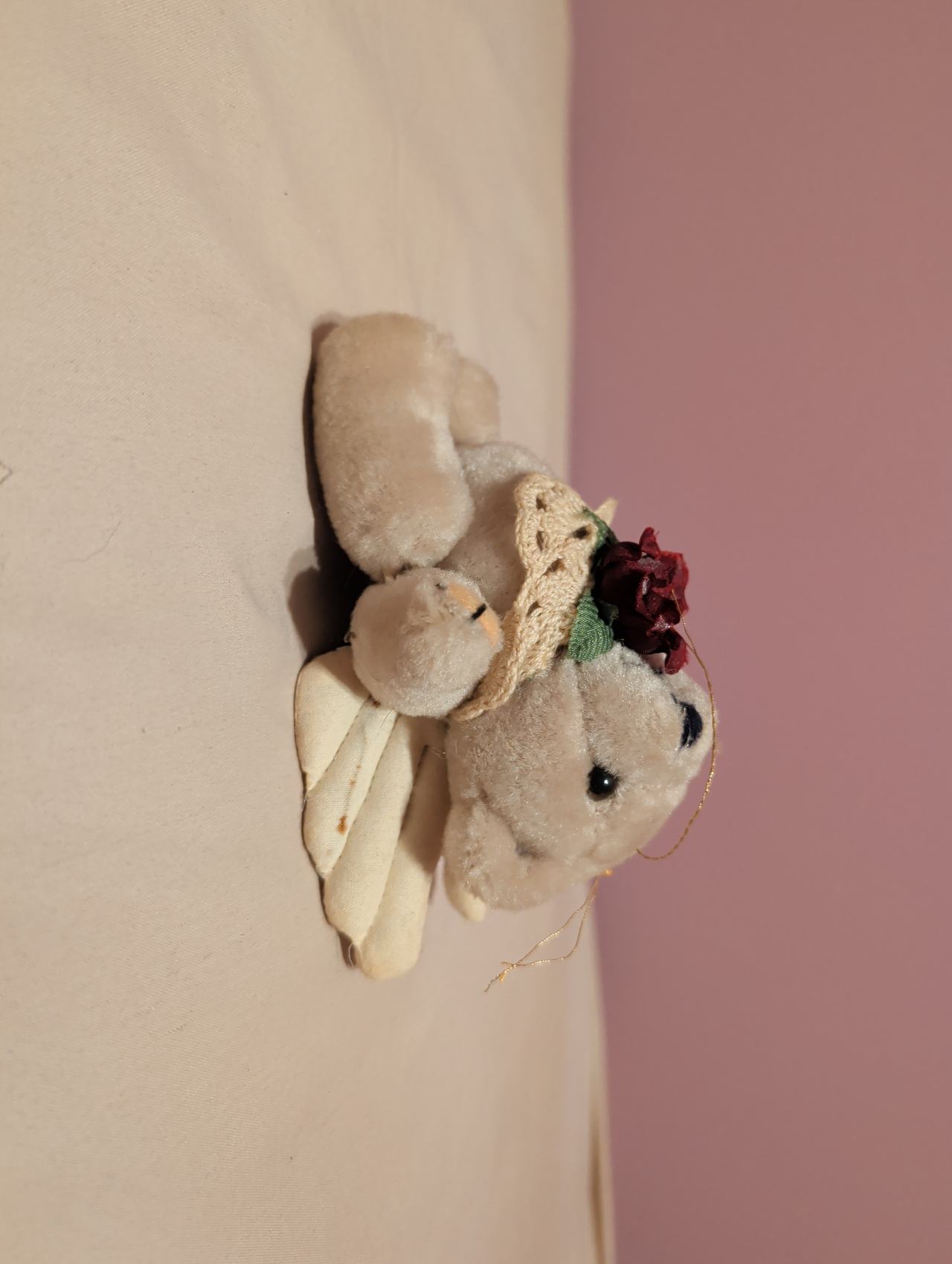 Russ Berrie Angel Bear Plush Ornament