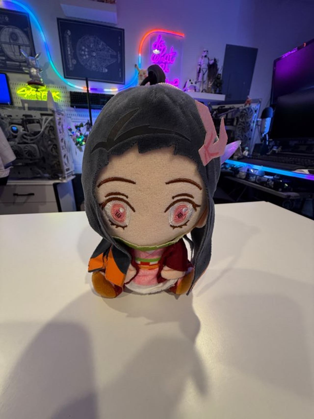 7.8” inch Demon Slayer Nezuko Plush – Chibi Stuffed Toy ⚡️
