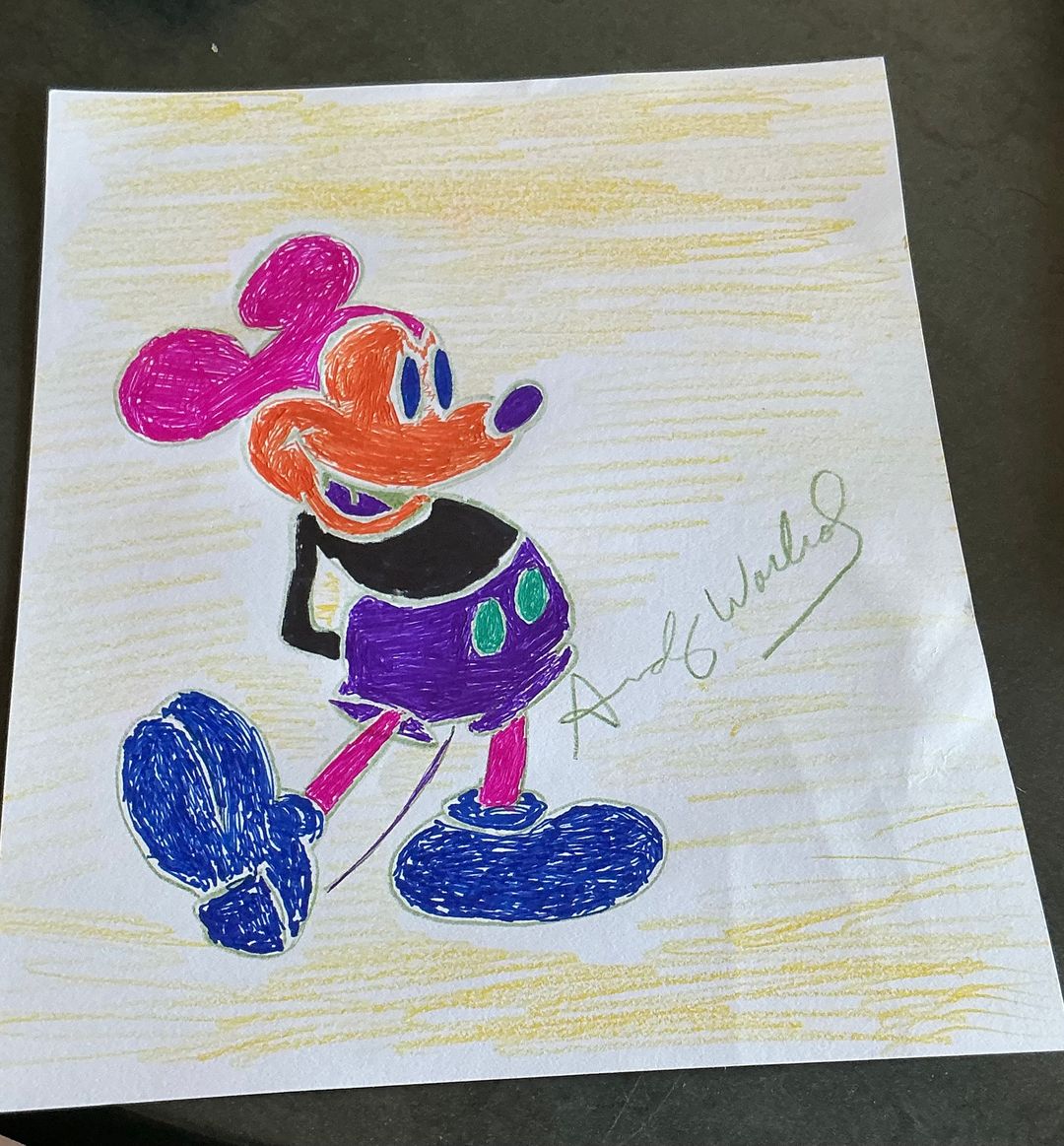 Andy Warhol Original Drawing Sketch