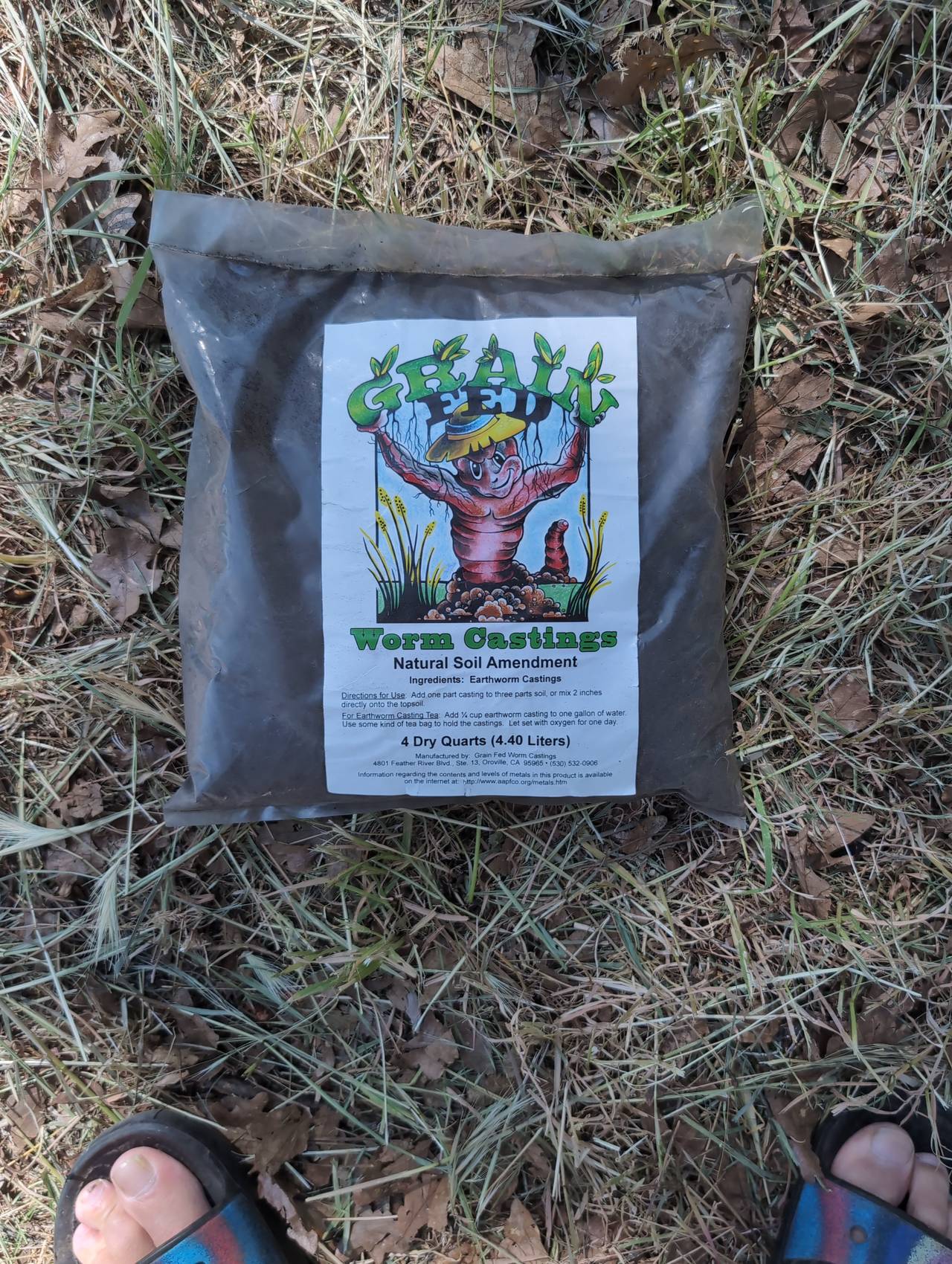 Grain Fed Worm Castings Natural Soil Amendment