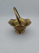 Vintage Brass Miniature Basket and Cauldron Set - Image 5
