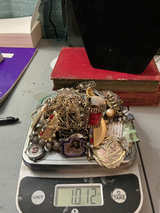 1 lb Bulk Costume Jewelry Lot watches,rings unsearched an untested - Image 1