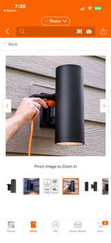 ZUUKOLE Outdoor Wall Light Matte Black Cylinder - Image 3