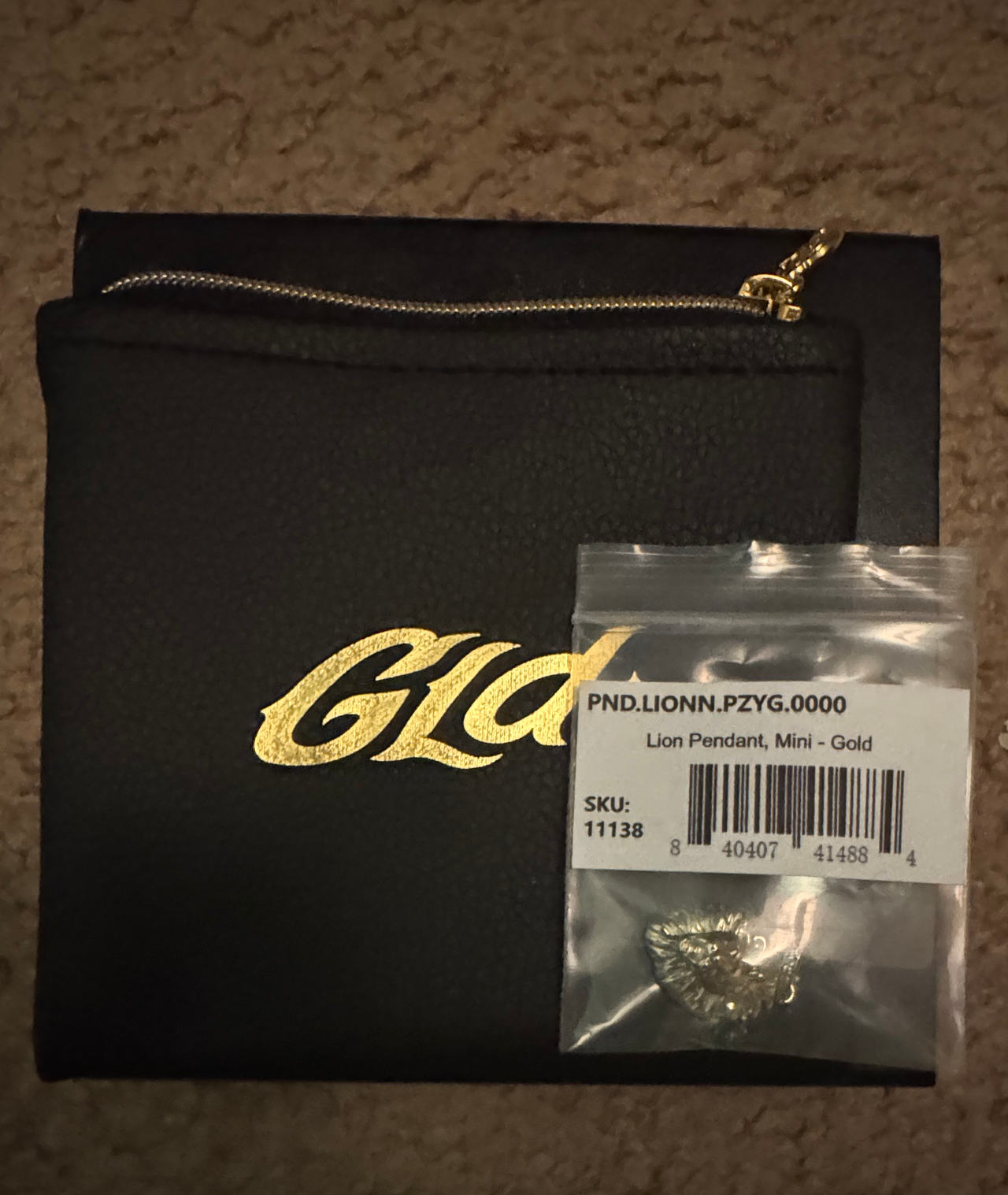 The GLD Shop Mini Lion Pendant in Gold