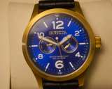 Invicta Specialty 12173 – Blue Dial Leather Strap, Day/Date, 100 m - Image 2