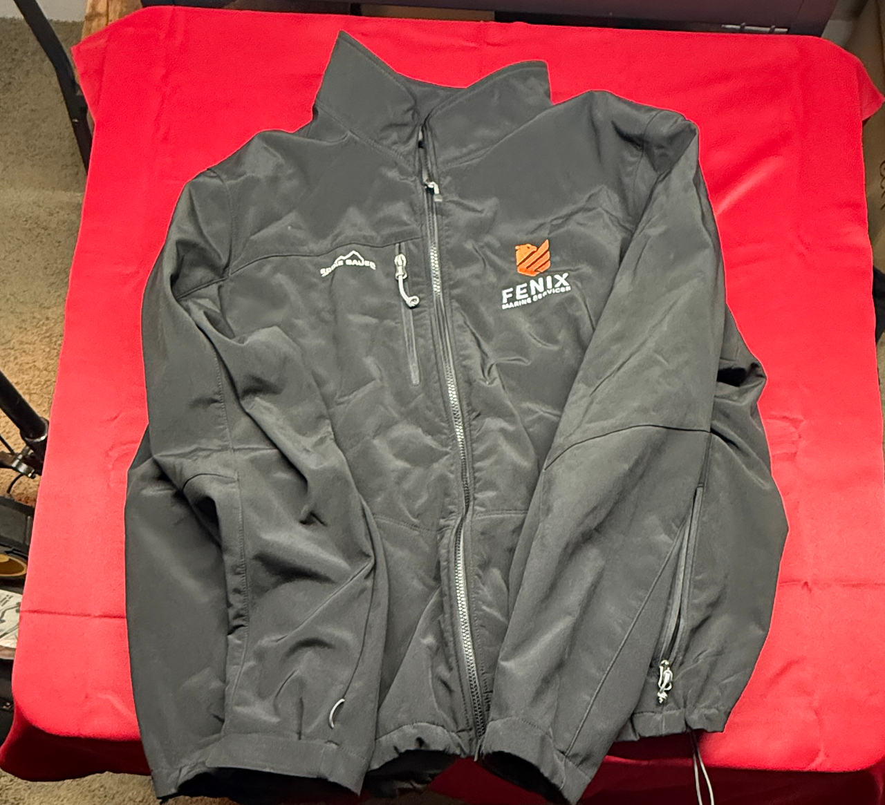 Eddie Bauer Men's Soft Shell Jacket with Fenix Marine Services Logo
