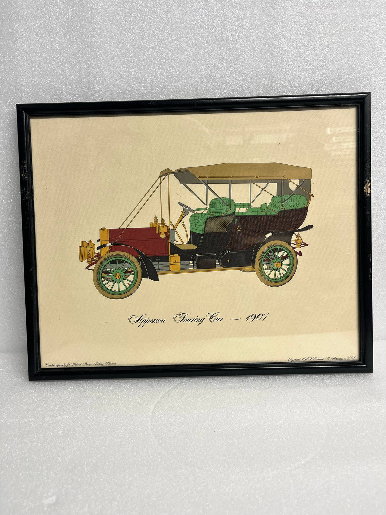 Clarence P. Hornung Apperson Touring Car 1907 Print