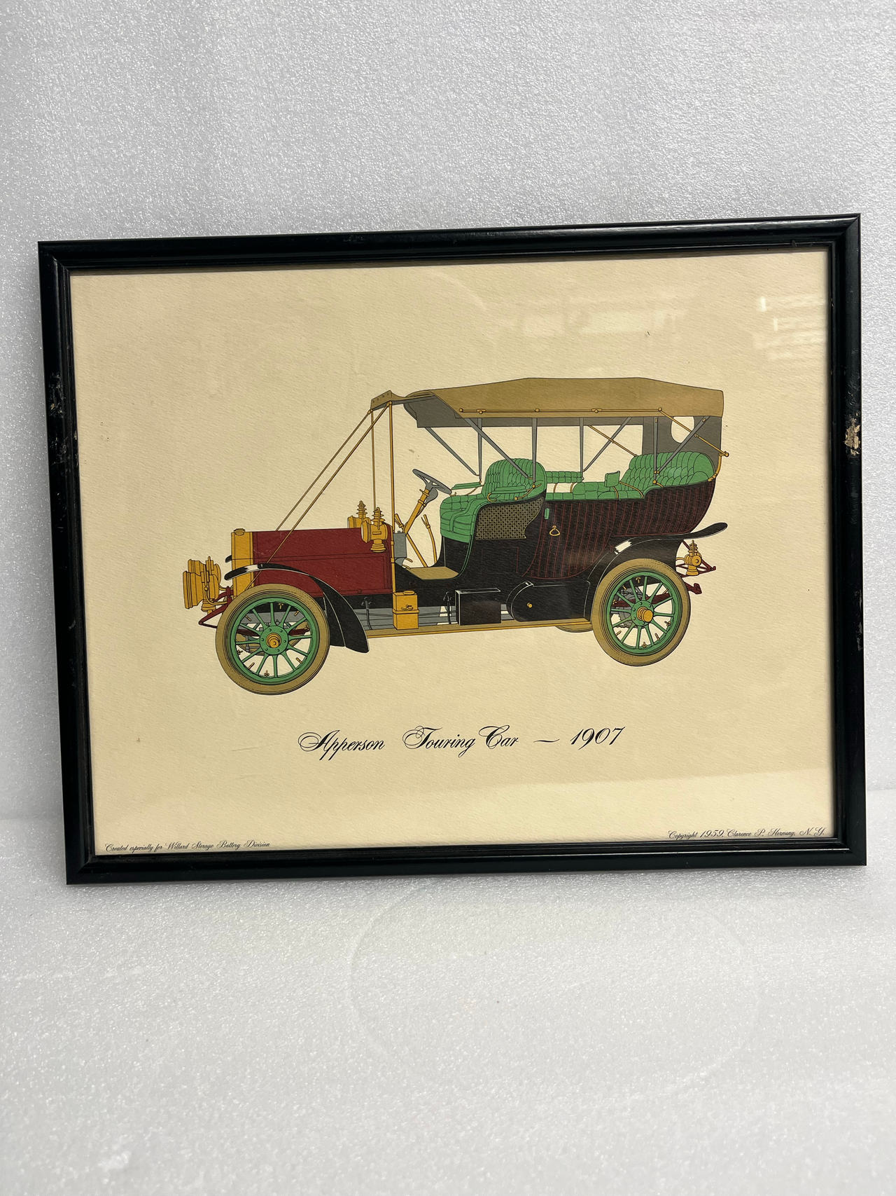 Clarence P. Hornung Apperson Touring Car 1907 Print