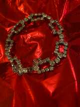 Vintage rhinestone silver bracelet - Image 4