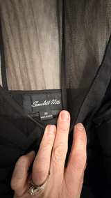 Scarlet Nite Black Tiered Chiffon Cocktail Dress size 16 - Image 2