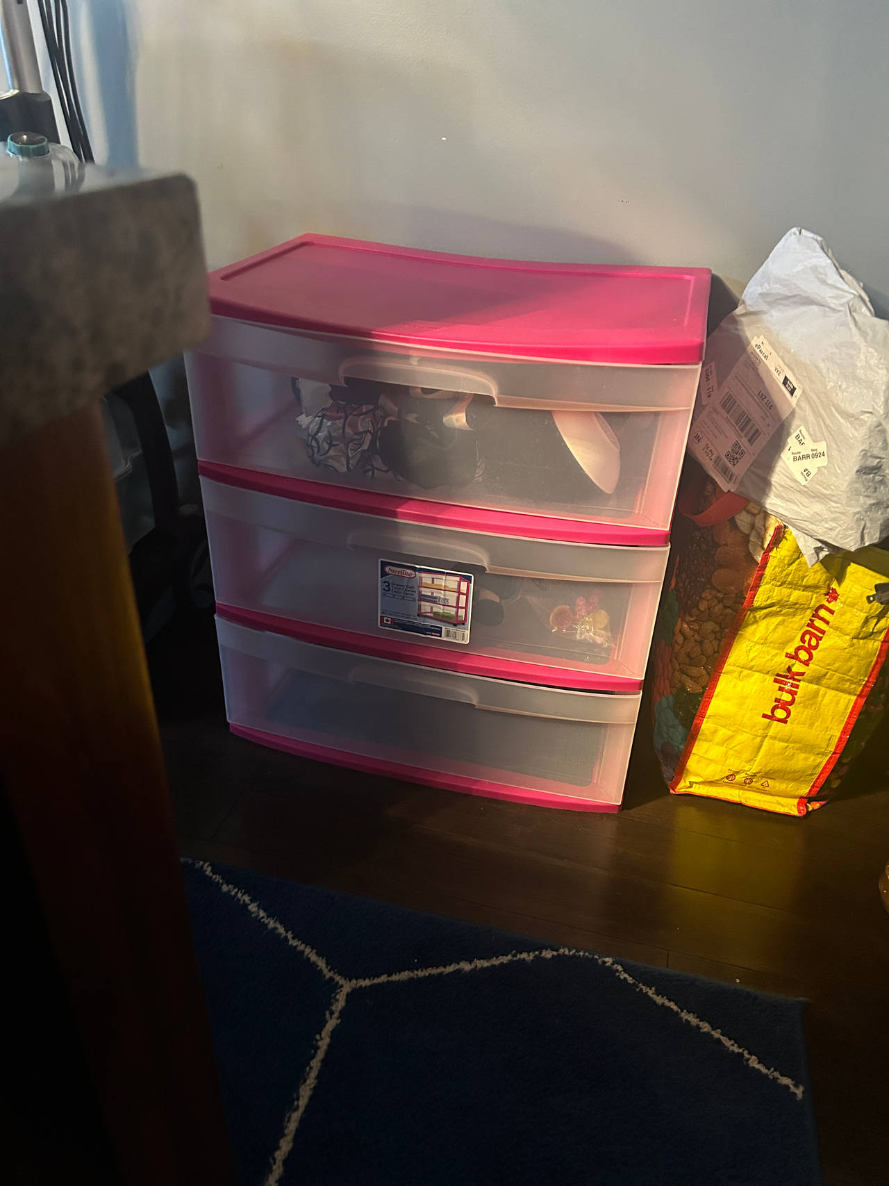 Sterilite 3 Drawer Plastic Storage Cart