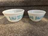 Pyrex Butterprint Turquoise Mixing Bowls - Image 1