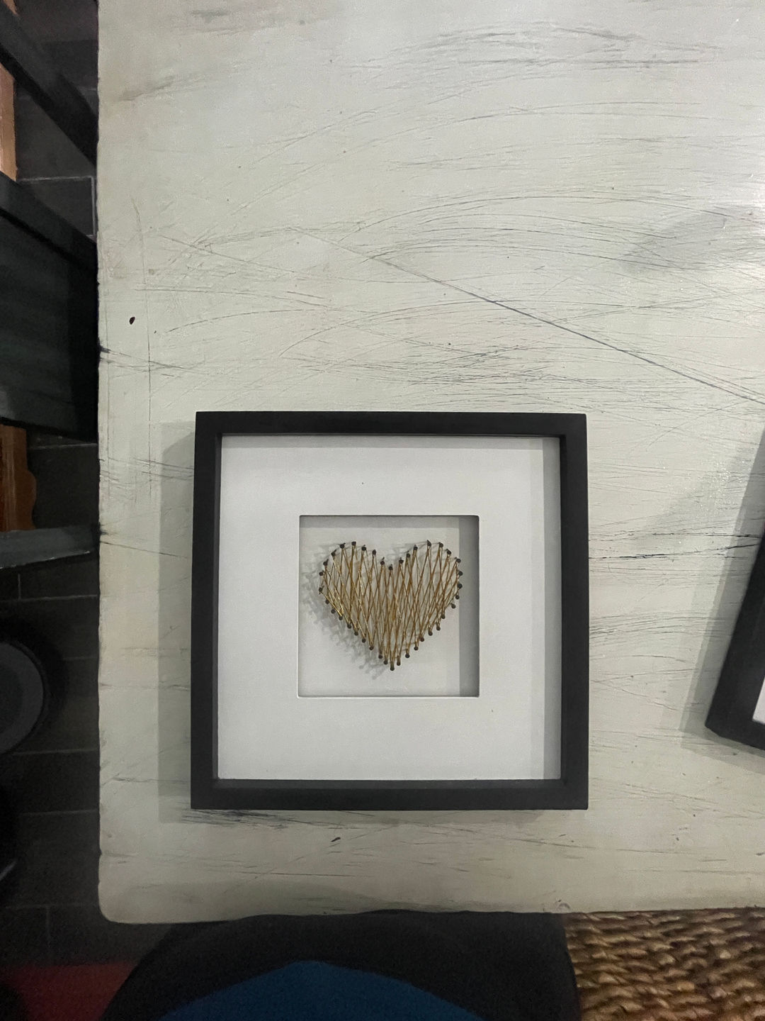 Framed String Art Heart. Pick up only. Fishkill or Poughkeepsie $10
