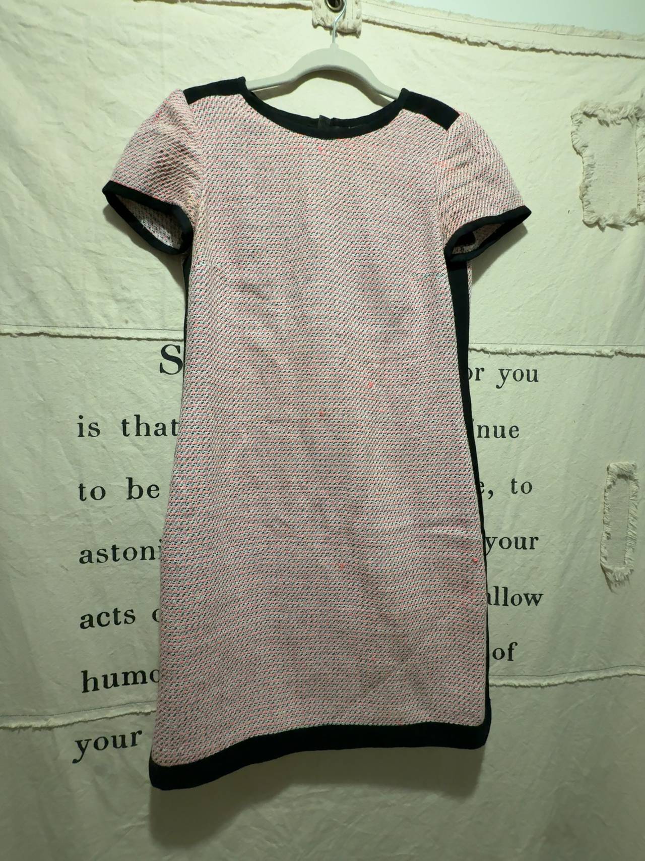 Banana Republic Framed Pink Tweed Mini Dress: 4