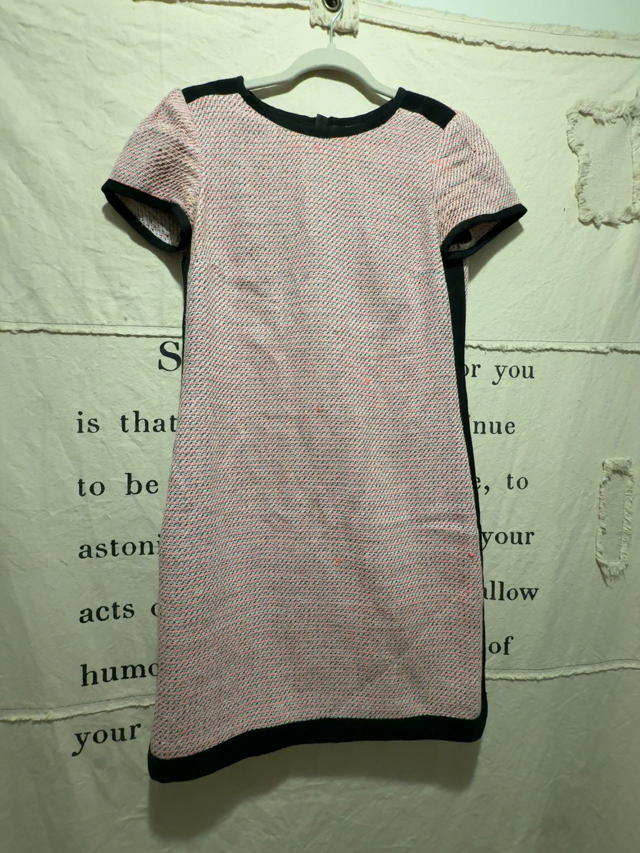 Banana Republic Framed Pink Tweed Mini Dress: 4