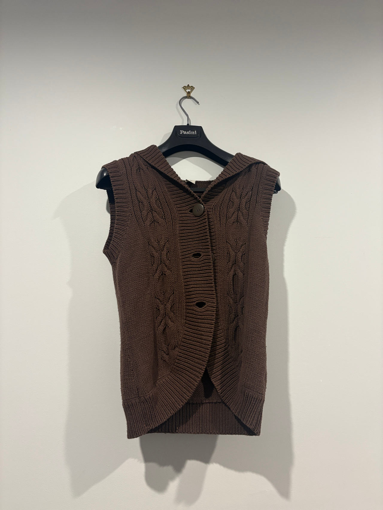 Knitted Sleeveless Cardigan Vest