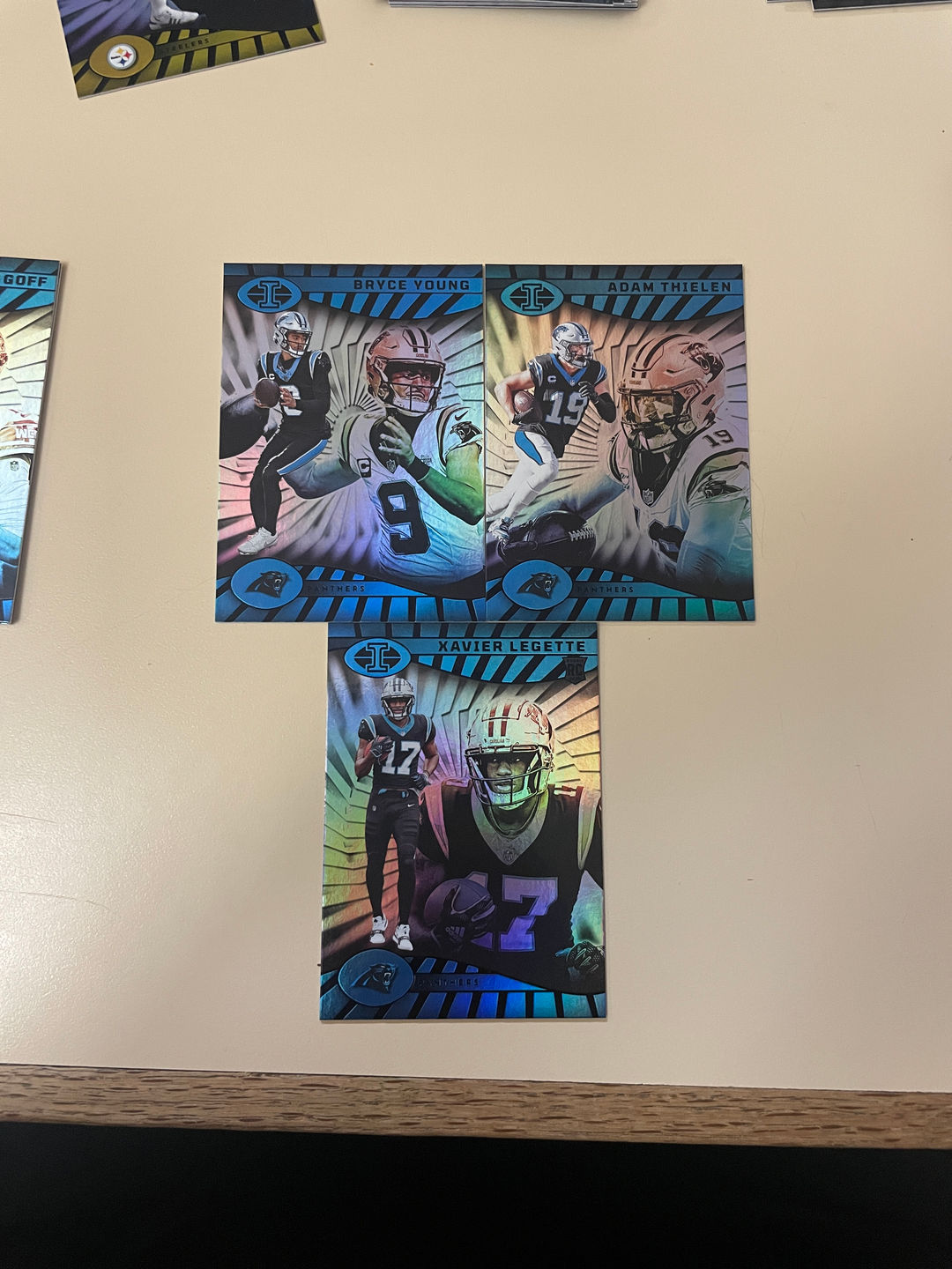 2024 Panini Illusions Football Trading Cards - Carolina Panthers Trio