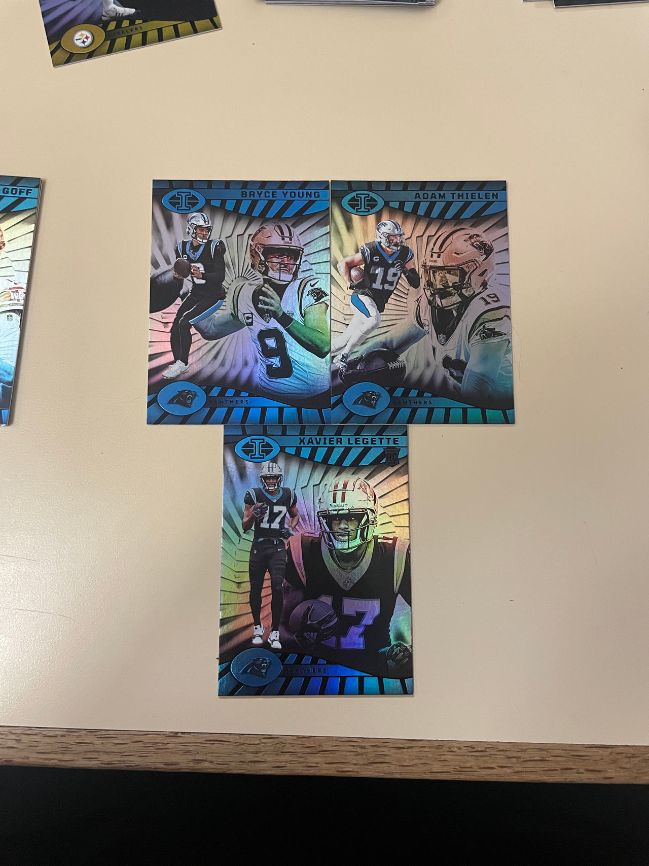 2024 Panini Illusions Football Trading Cards - Carolina Panthers Trio