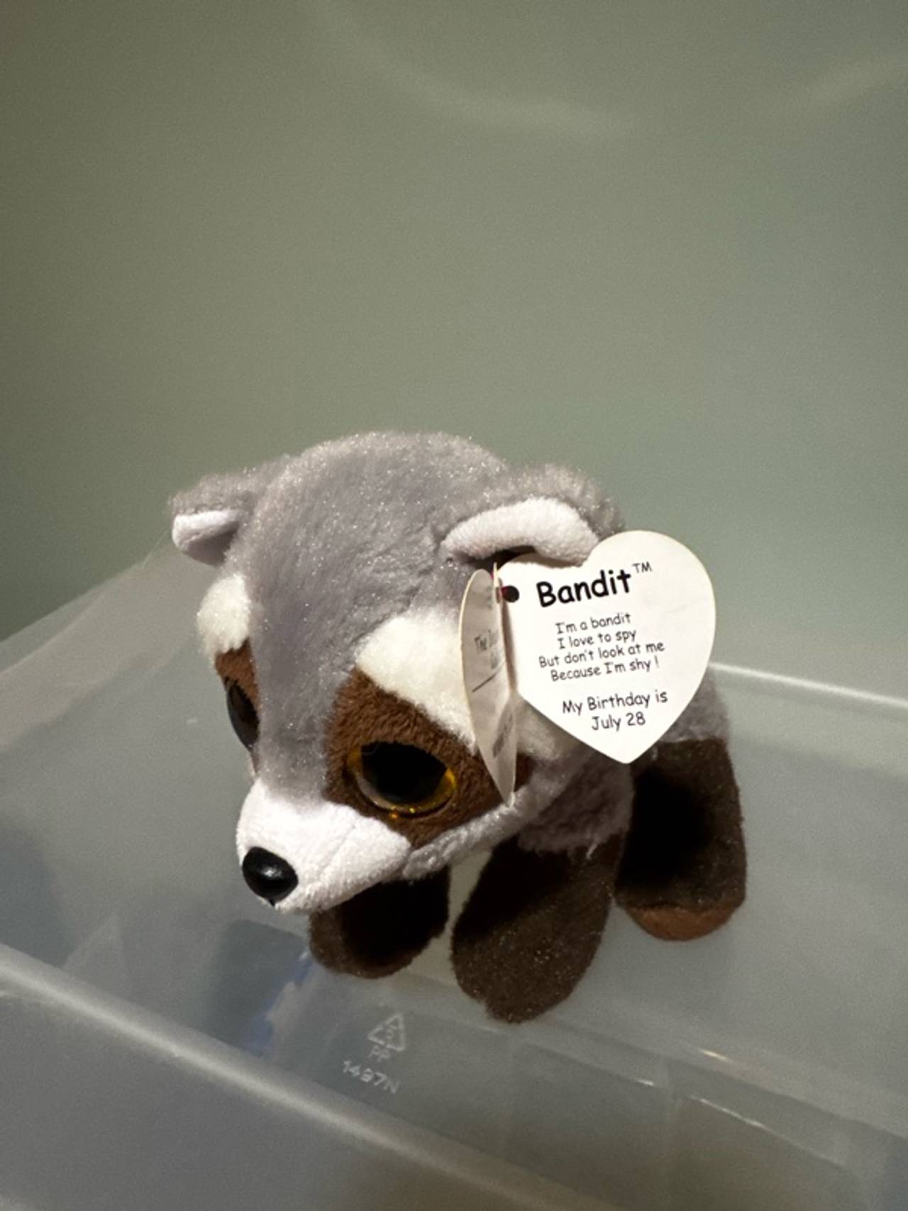 Ty Beanie Baby Bandit the Raccoon 6-inch Plush