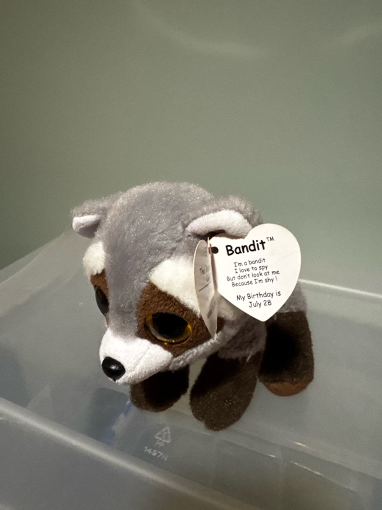 Ty Beanie Baby Bandit the Raccoon 6-inch Plush