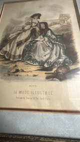 La Mode Illustrée Framed Vintage Fashion Print - Image 4