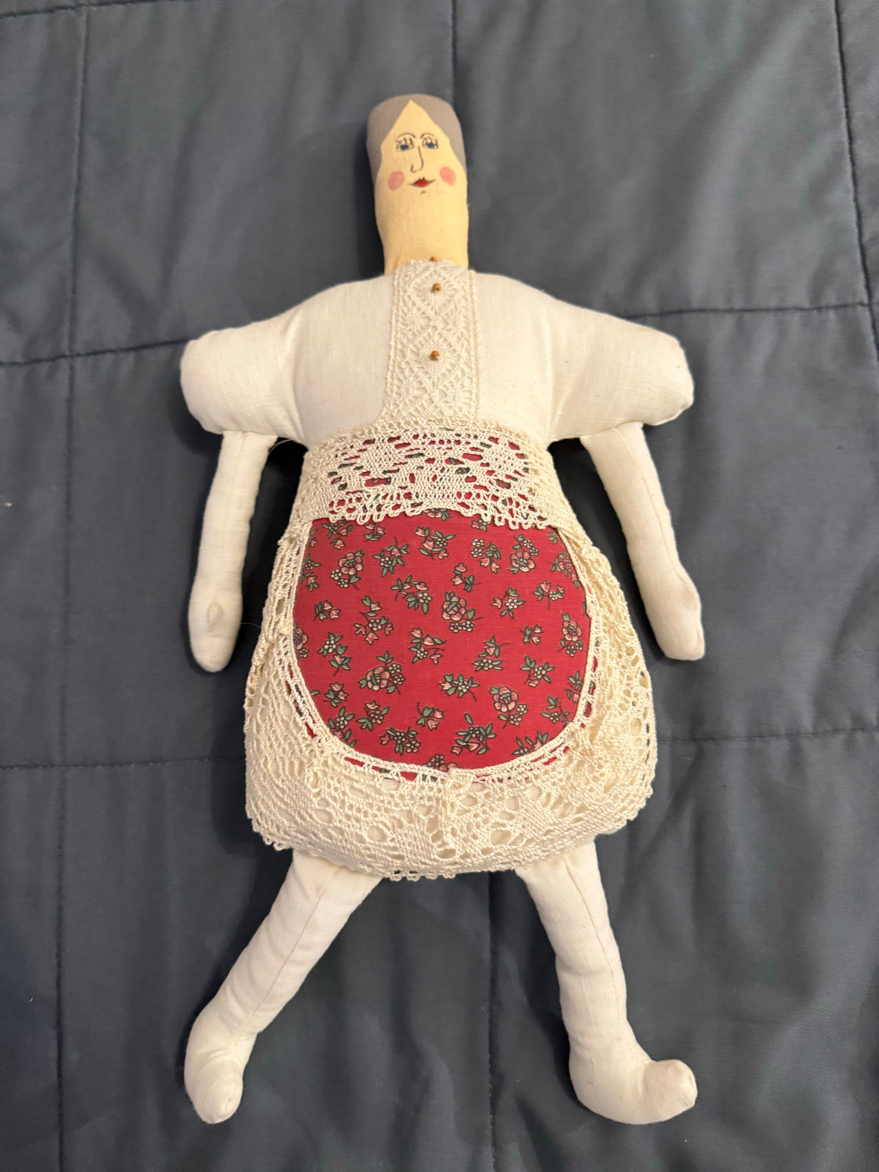 Handmade Primitive Folk Art Cloth Doll