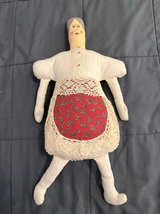 Handmade Primitive Folk Art Cloth Doll - Image 1