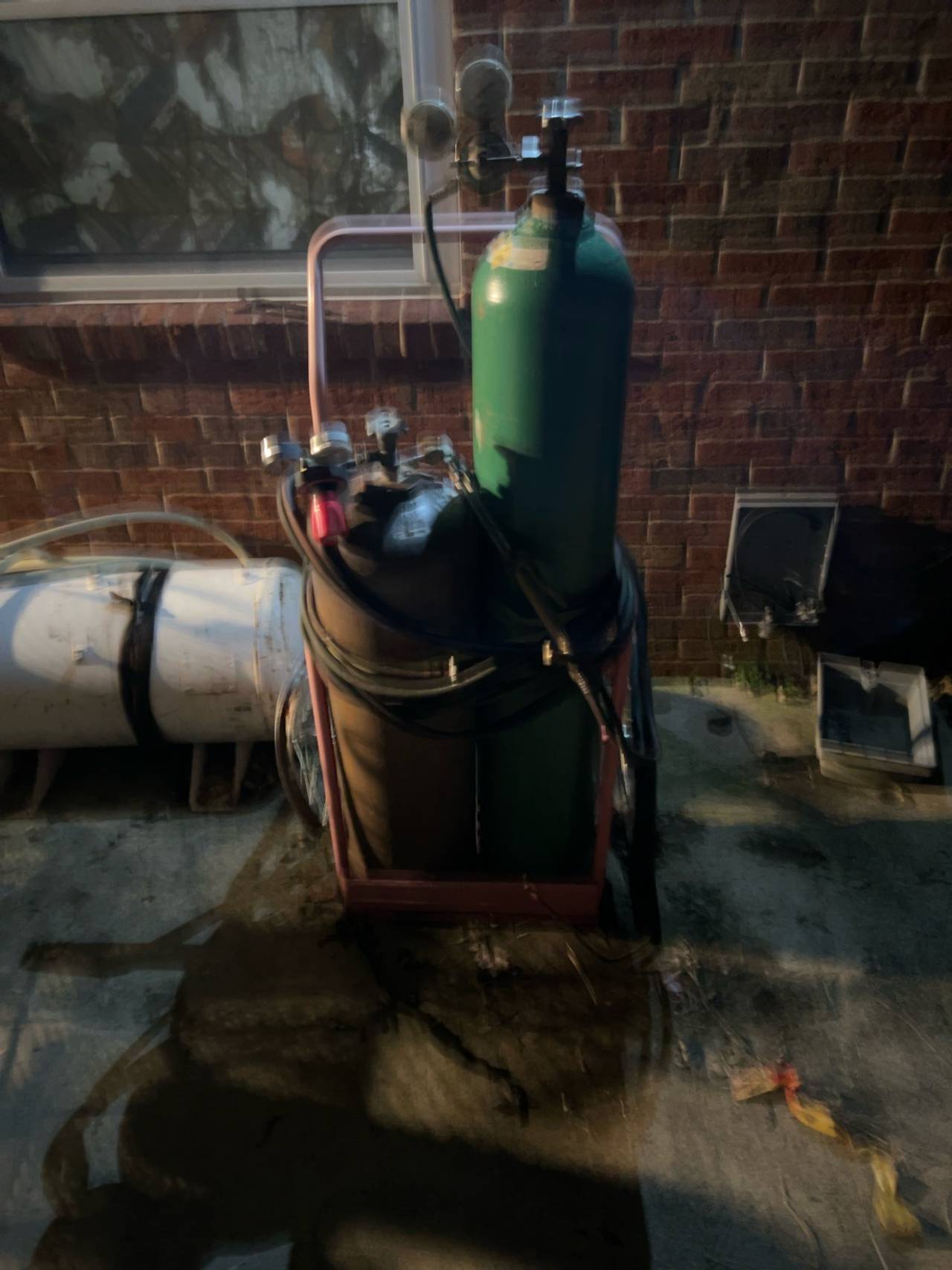 Oxy-Acetylene Cutting Torch Set with Cart and Hoses