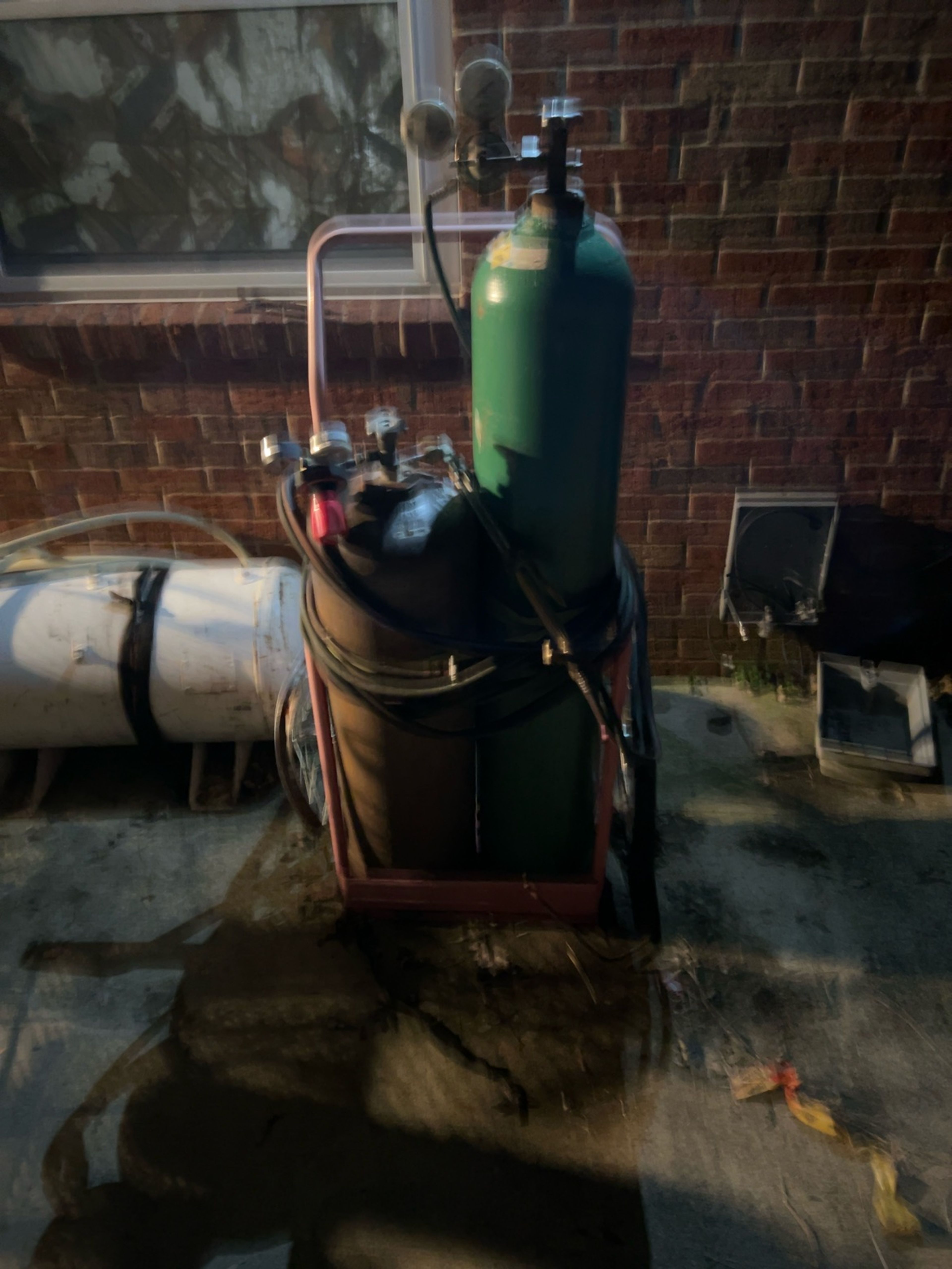 Oxy-Acetylene Cutting Torch Set with Cart and Hoses