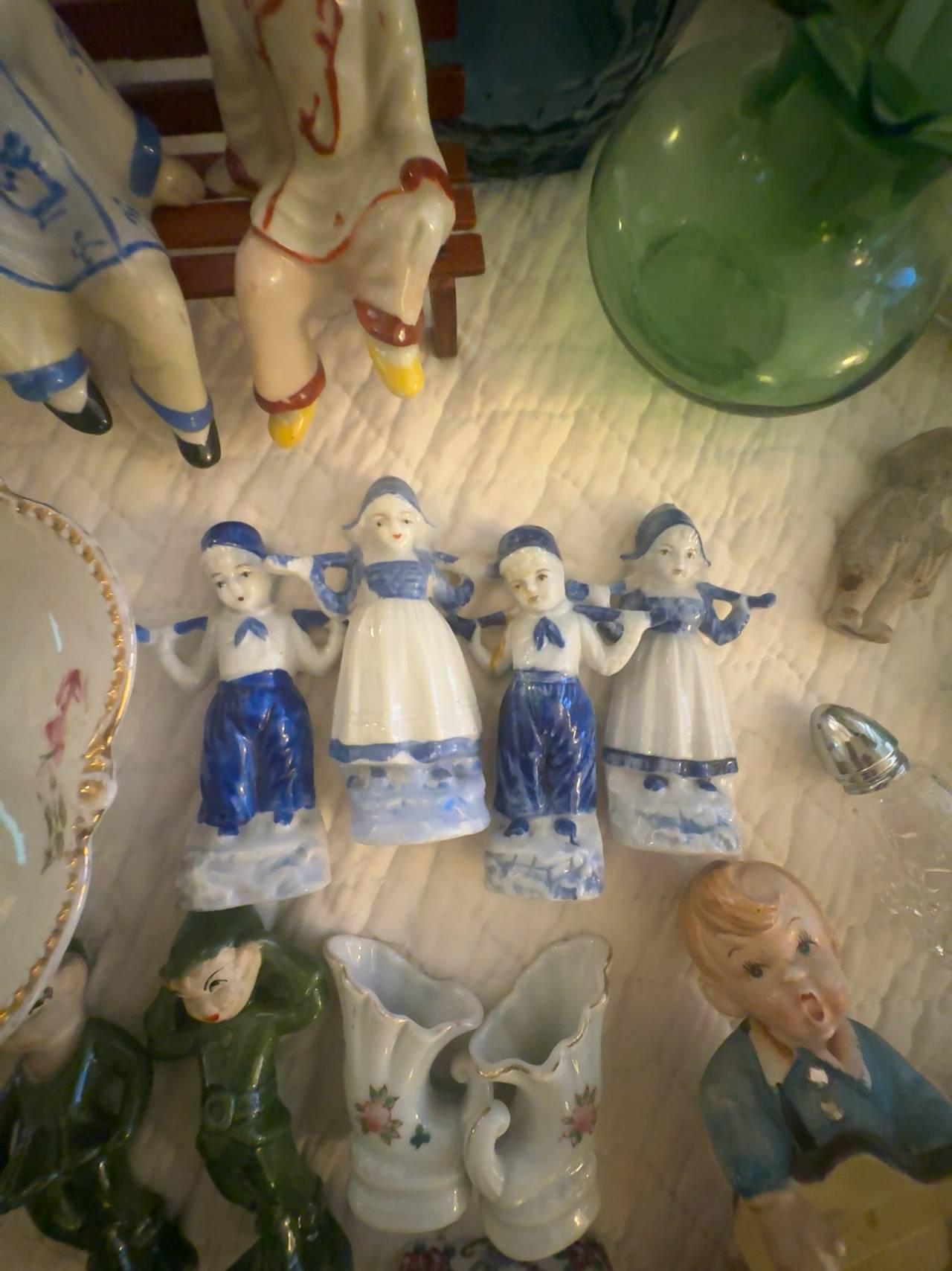 Delft Dutch Boy and Girl Figurine Blue & White