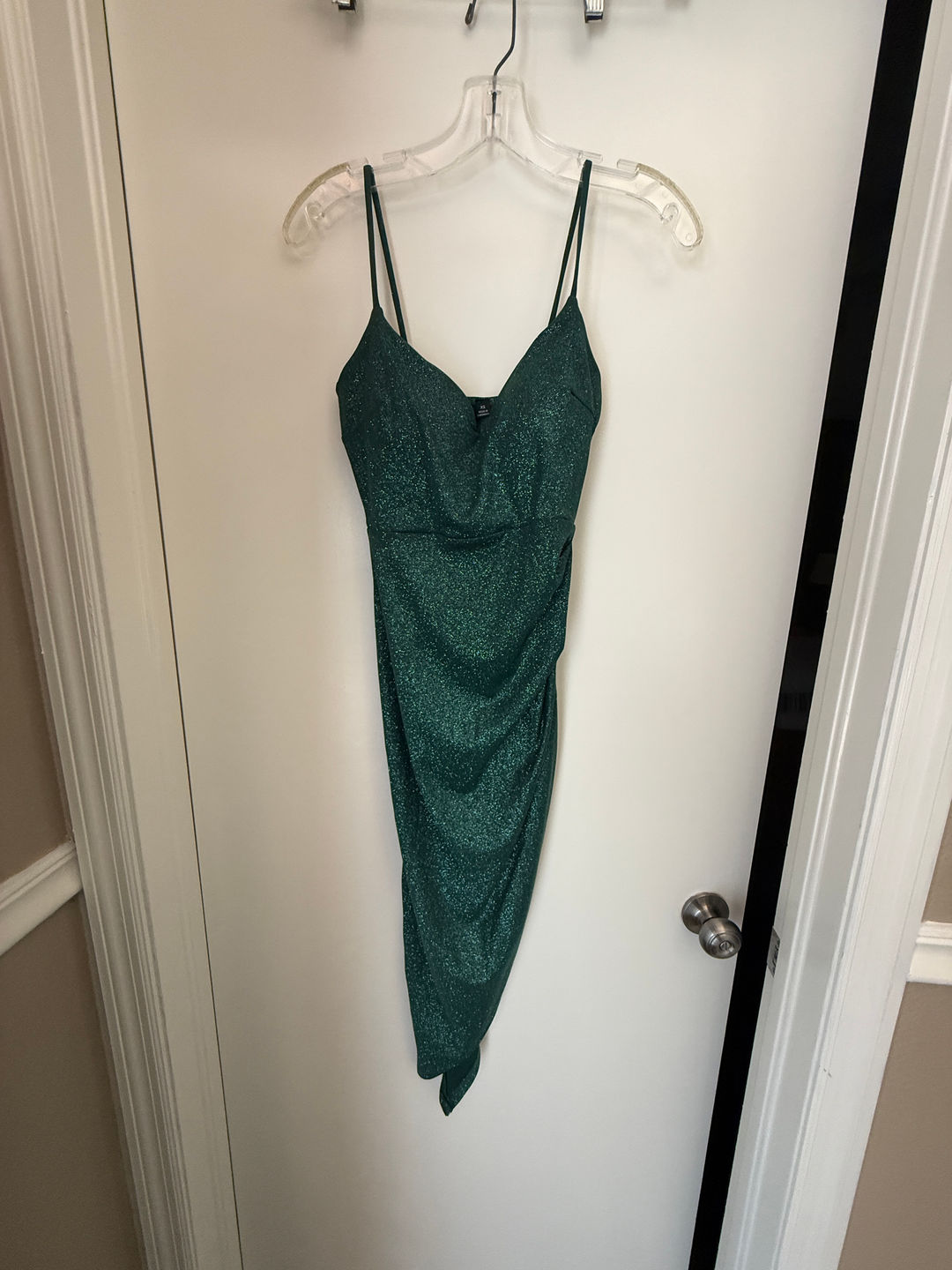 Green Glitter Windsor Homecoming Dress
