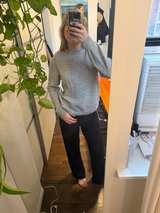 IRO Grey Crew Neck Sweater (cotton/wool/cashmere blend) - Image 5
