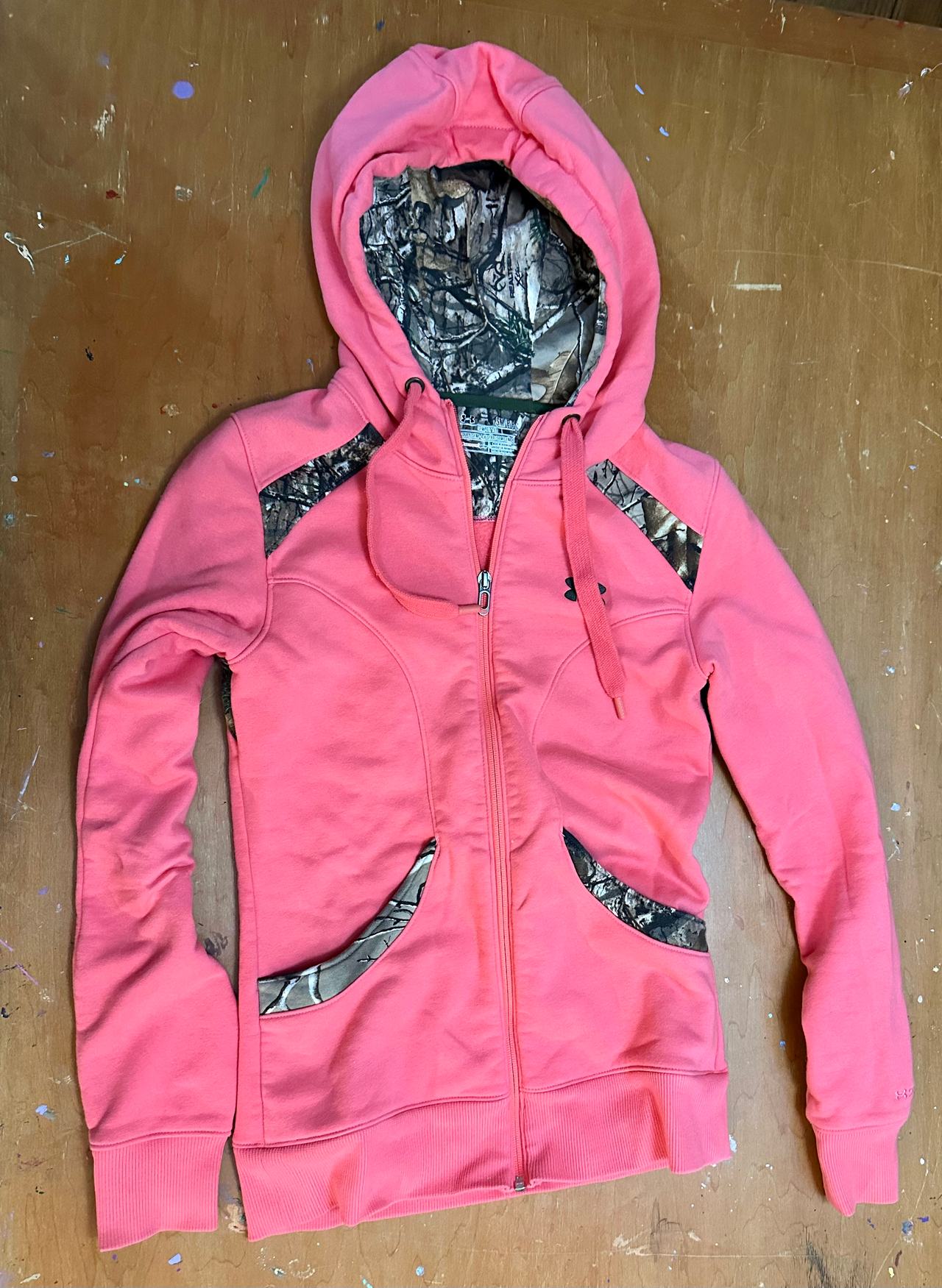 Under Armour Women's Pink Camo Full-Zip Hoodie