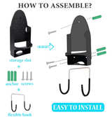 Ironing Board Hanger Wall Mount Electric Iron Holder Ironing Board Rack House - Image 4