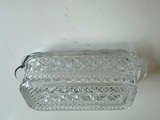 Indiana Glass Diamond Point Covered Butter Dish - Image 1