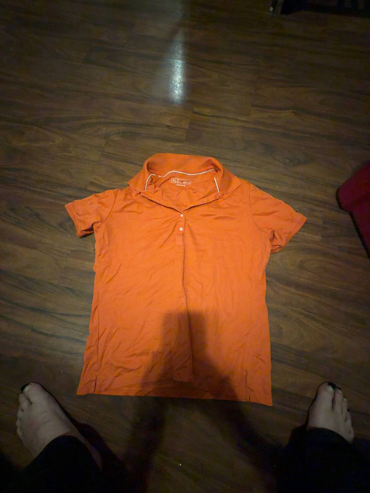 Women's Orange Polo Shirt
