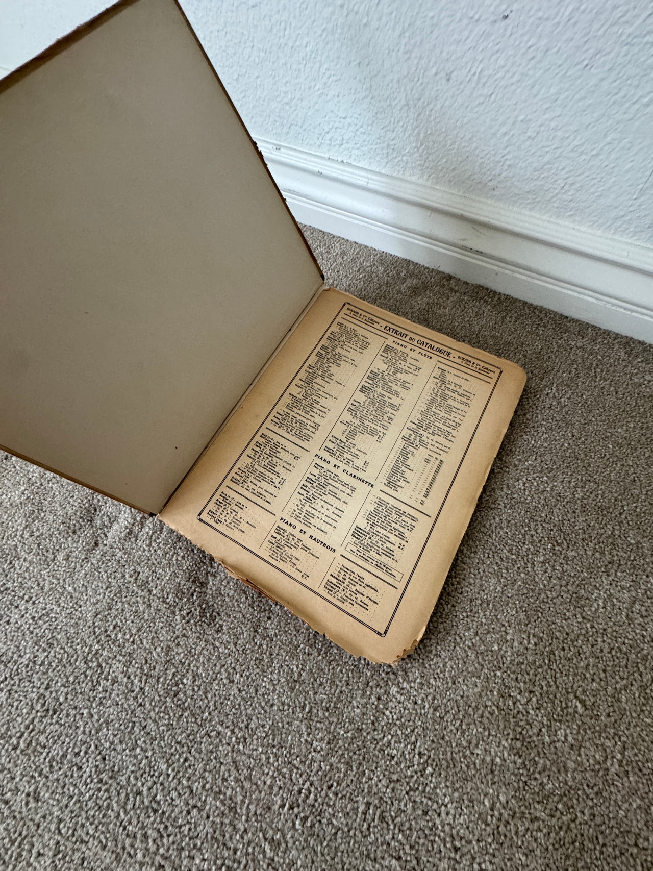 Vintage Sheet Music Book