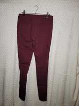 Lover Brand Fashion Burgundy Skinny Pants sz L - Image 5