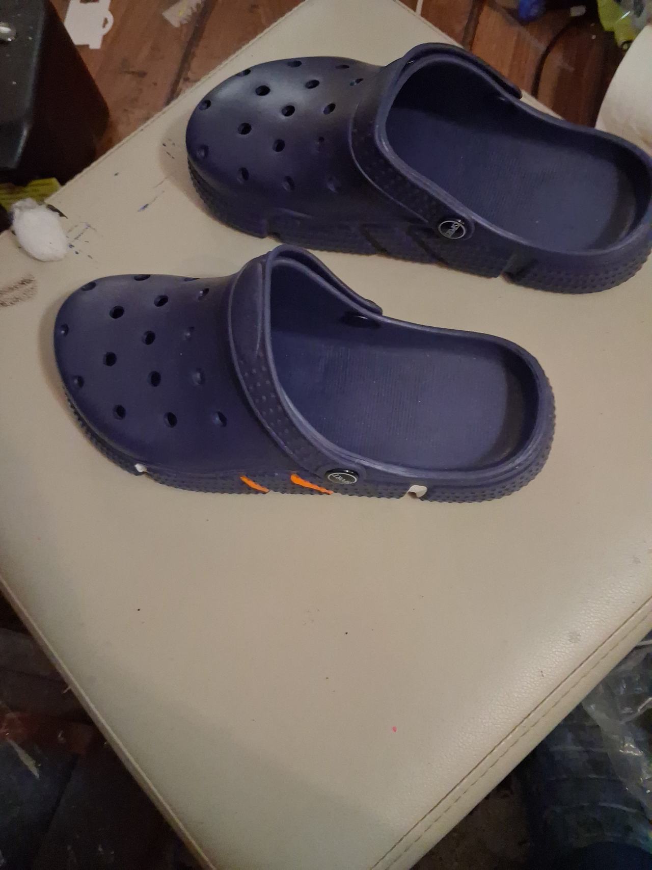 Navy Blue Foam Clog Sandals