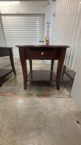 Espresso Wood Nightstand - Image 3
