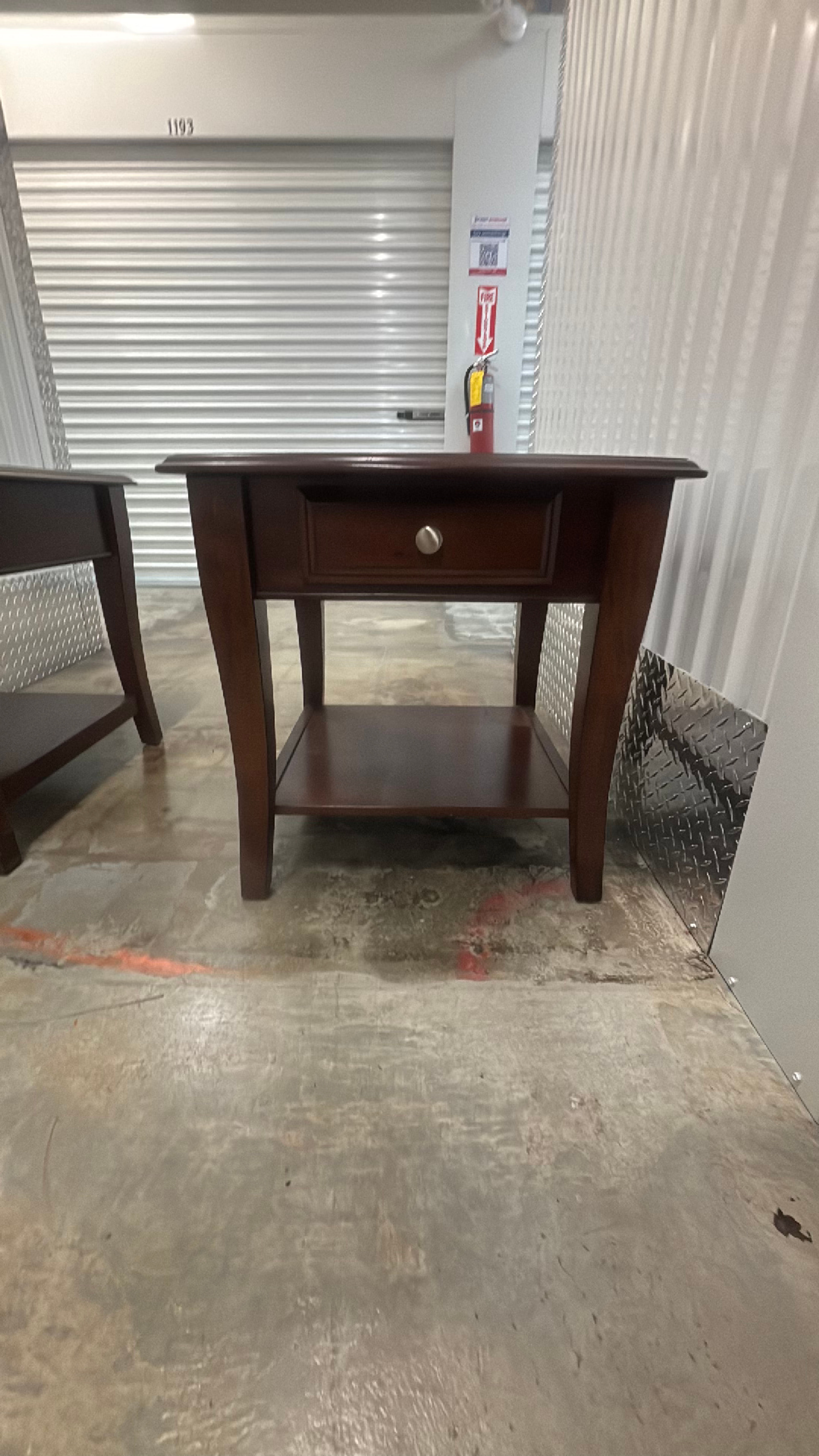 Espresso Wood Nightstand - Image 3