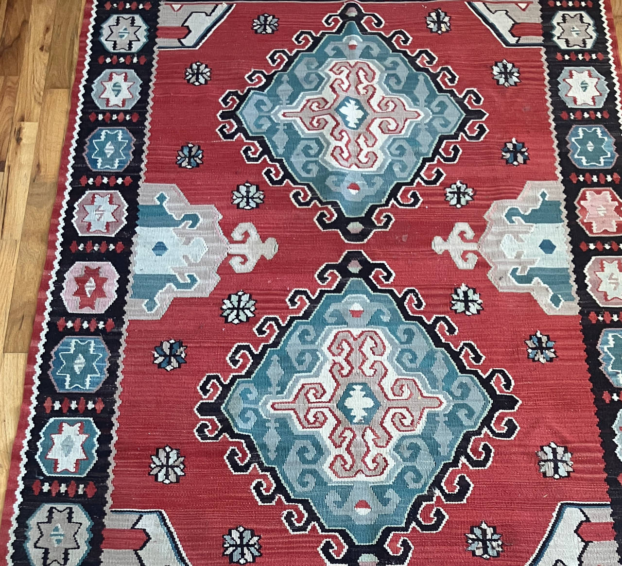 Vintage Tribal Kilim Flatweave Rug