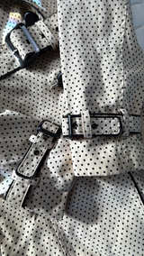 White House Black Market Polka Dot Trench Coat: Med - Image 5