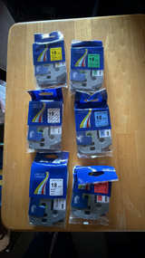 6-Pack of 18mm 0.7" Laminated Tz Tapes Compatible with Brother Tze-141 Tze-241 - Image 6