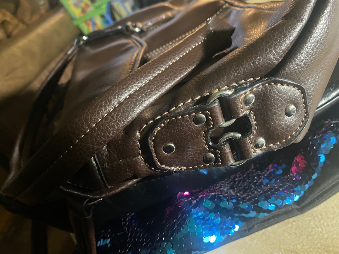 Brown Leather relic purse