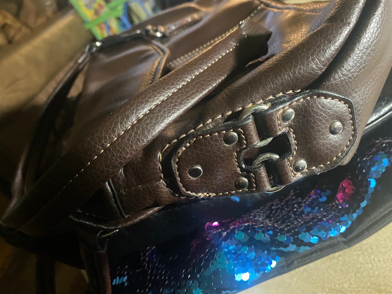 Brown Leather relic purse