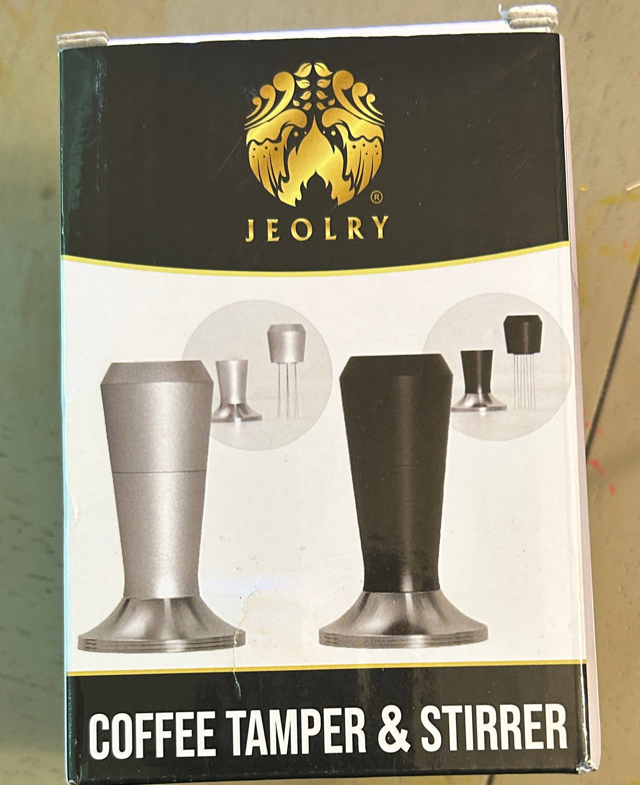 JEOLRY 2-in-1 Espresso Tamper and WDT Tool Stirrer Set