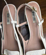 Bibi Lou Croc-Embossed Slingback Heels size 42 - Image 1